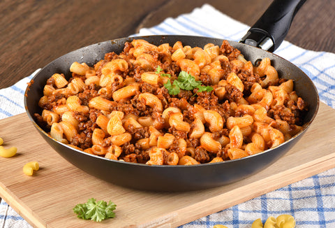 Macaroni With Minced Meat & Tomato Sauce