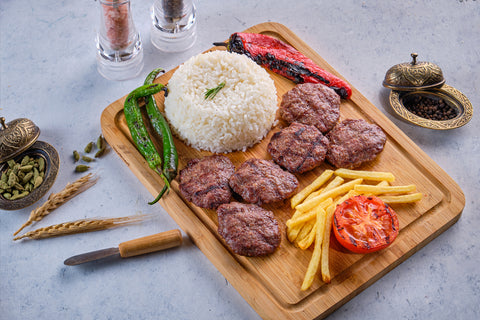 Kofta de Bœuf Haché, Patate, Riz & Vermicelles