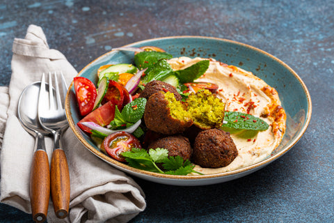 Vegetable Falafels & Tahini Sauce