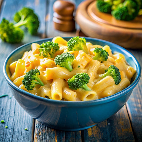 Macaroni With Bechamel Sauce & Broccoli